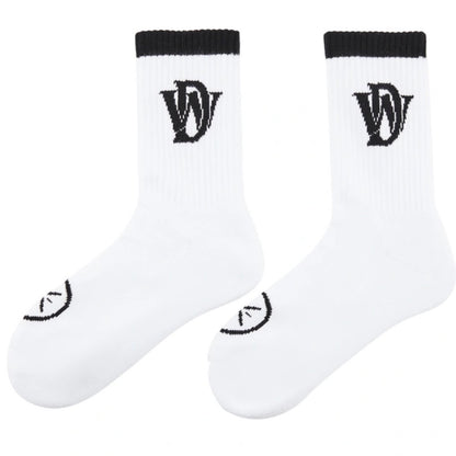 【予約注文】Way of Wade ロゴ クルーソックス 抗菌 ウェイオブウェイド