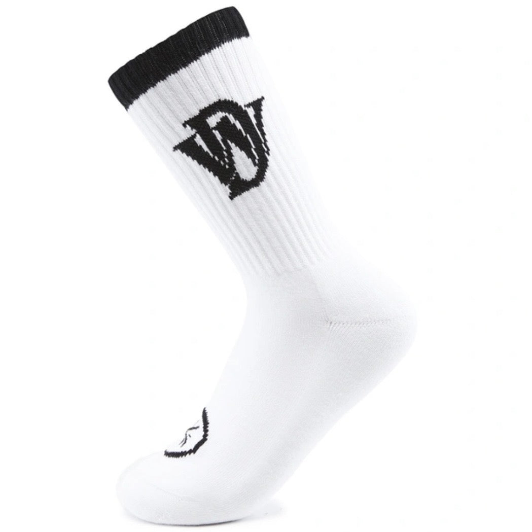 【予約注文】Way of Wade ロゴ クルーソックス 抗菌 ウェイオブウェイド