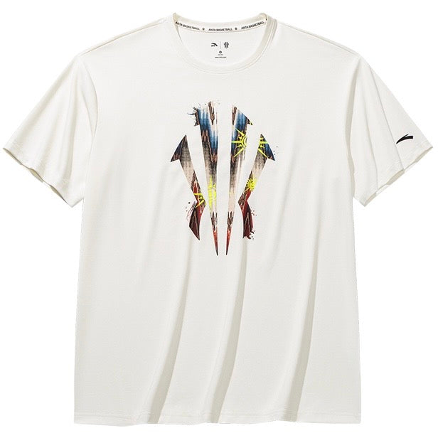【予約注文】ANTA KAI ロゴ UVカット 3A抗菌 冷感半袖Tシャツ ユニセックス 吸汗速乾 バスケットボールウェア