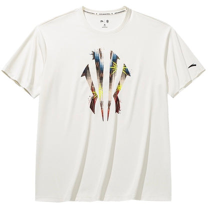 【予約注文】ANTA KAI ロゴ UVカット 3A抗菌 冷感半袖Tシャツ ユニセックス 吸汗速乾 バスケットボールウェア