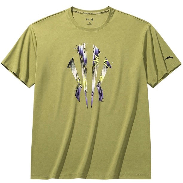 【予約注文】ANTA KAI ロゴ UVカット 3A抗菌 冷感半袖Tシャツ ユニセックス 吸汗速乾 バスケットボールウェア