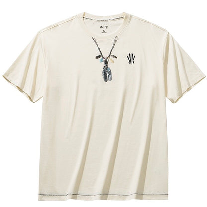 【予約注文】ANTA KAI ロゴ 半袖Tシャツ ユニセックス コットン100% カイリー・アービング